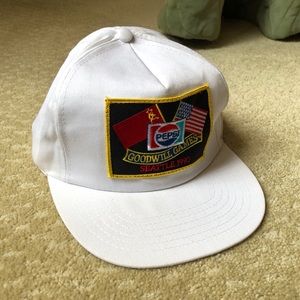 1990 Seattle Goodwill Games White Hat With Pepsi Logo Patch, NOS Vintage